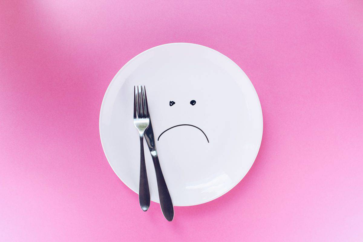 phentermine stopped working - image of a plate with sad face